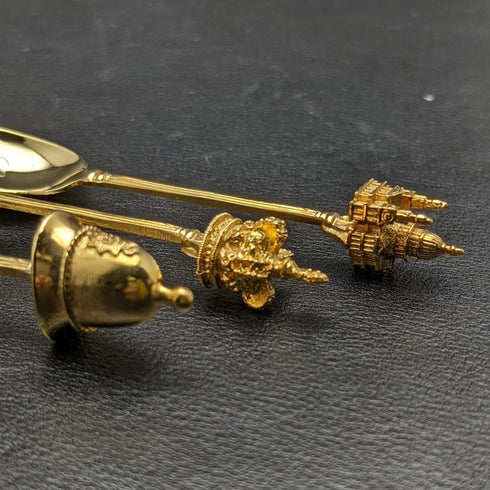 英國復古鍍金茶匙 6 件套,每盒